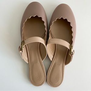 Chloe NIB Scalloped Sandal NEW Beige Nude Size 41